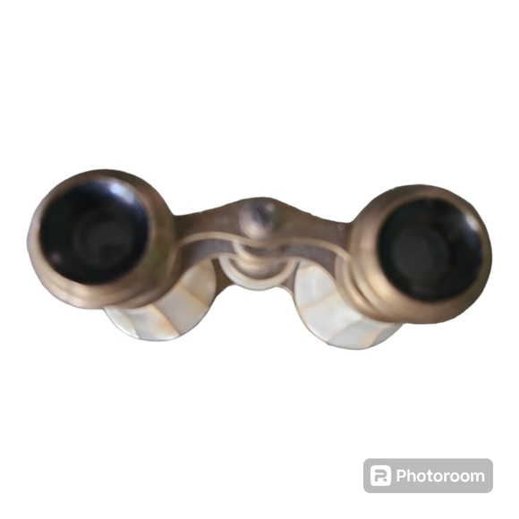 Antique Brass and Mother of Pearl Opera Glasses - Picture 3 of 6